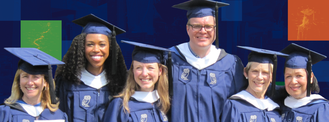 Recent graduates after receiving their diplomas.